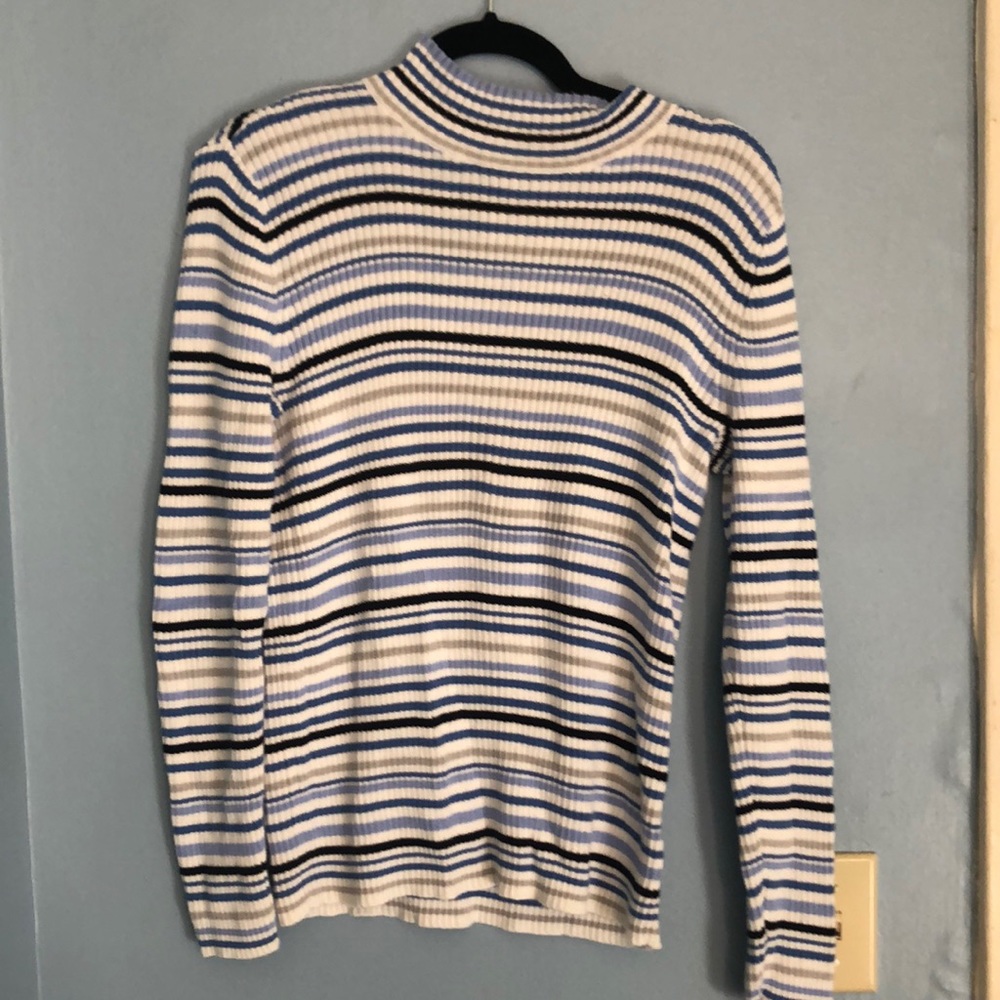90s y2k mockneck vintage ribbed knit sweater
